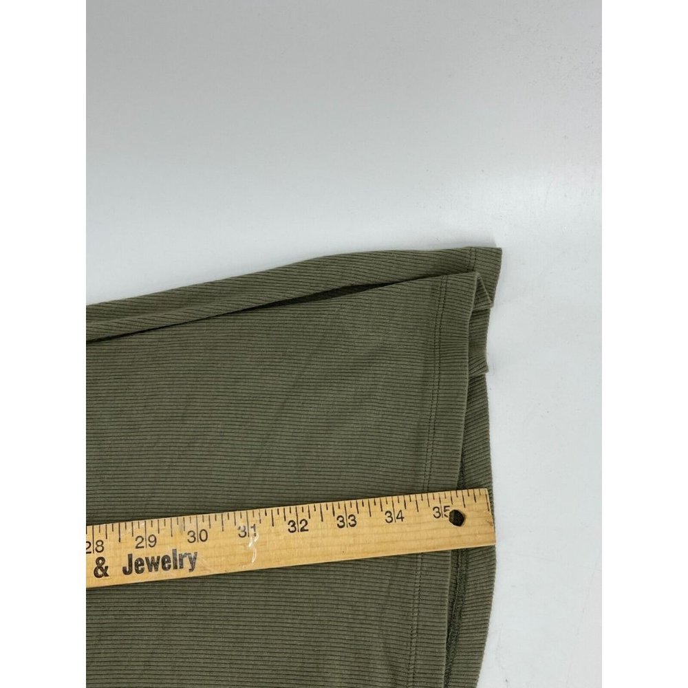 American Eagle Outfitters Women's Olive Green Sleeveless Stretch Dress Size Med - Picture 9 of 10